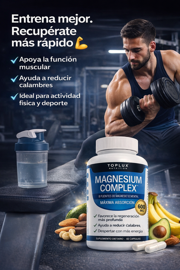 💪 Magnesio Complex™ 600mg – Activa tu mejor versión este verano ✨