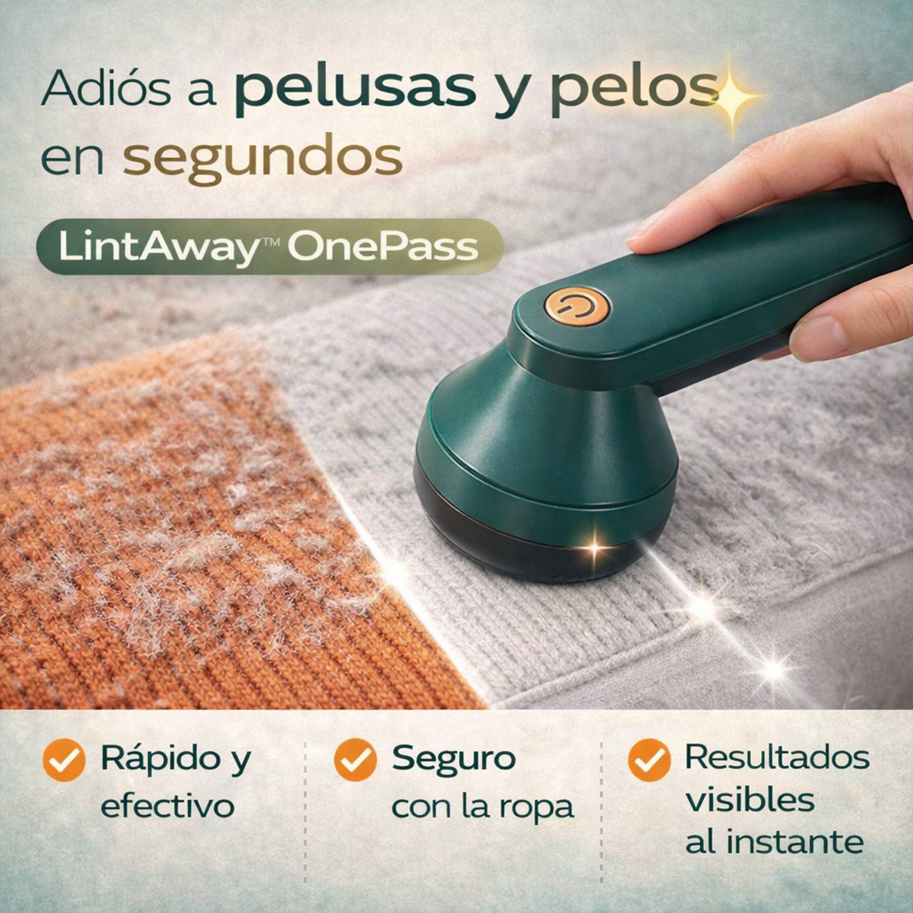 ✨ LintAway™ OnePass  - Elimina Las Pelusas De Tu Ropa En Un Solo Paso 👕⚡