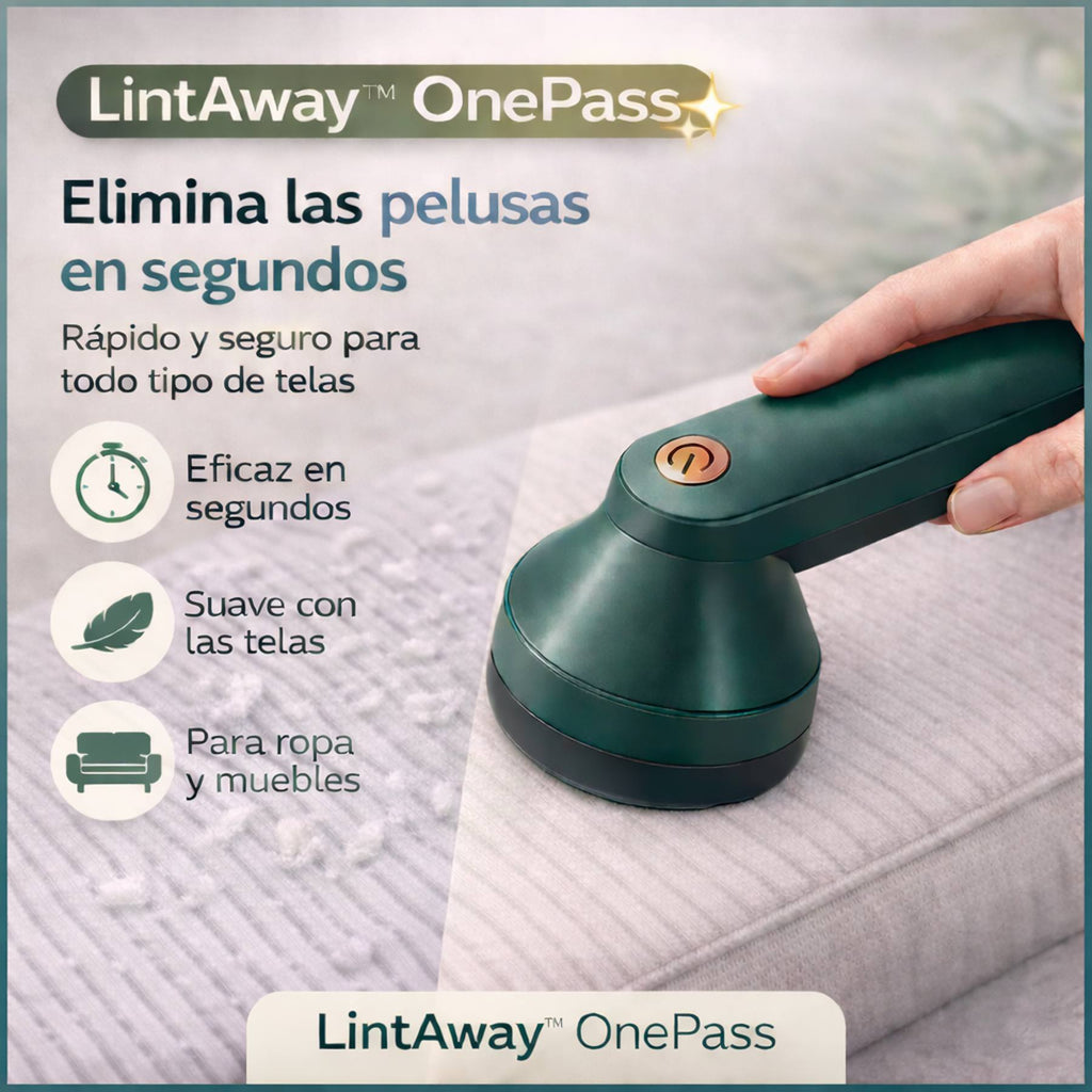 ✨ LintAway™ OnePass  - Elimina Las Pelusas De Tu Ropa En Un Solo Paso 👕⚡