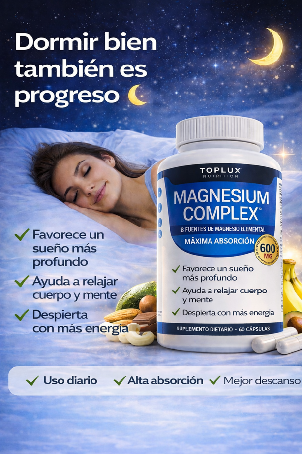 💪 Magnesio Complex™ 600mg – Activa tu mejor versión este verano ✨